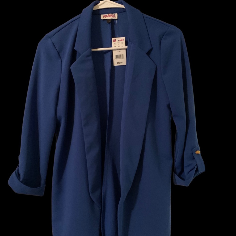 NWT Madrag Blazer, Royal Blue, Size Small